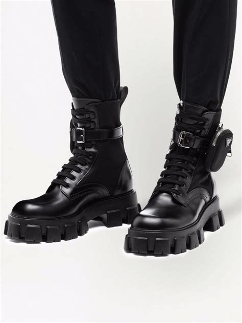 black prada mens boots|prada black aftershave boots.